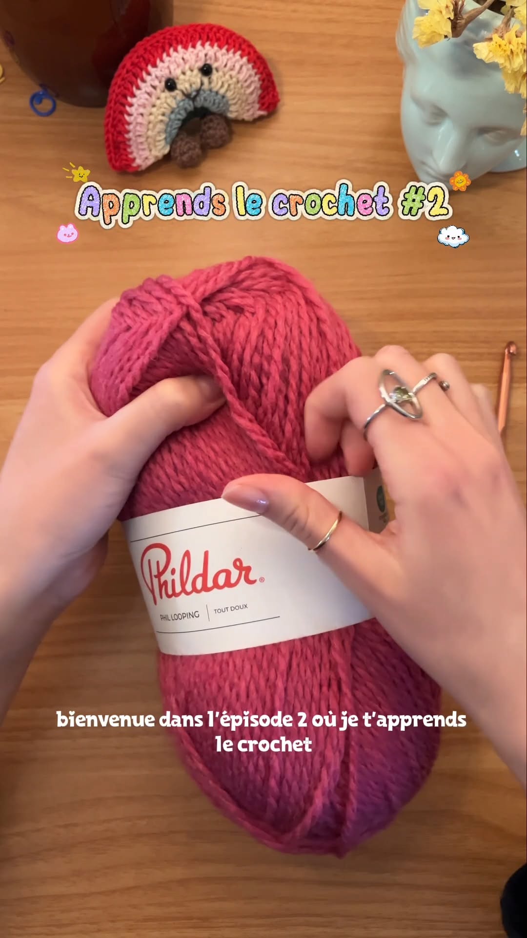 Apprendre le crochet - Ép 2 : le cercle magique + les points de bases 🎀 — reel Korê Studio